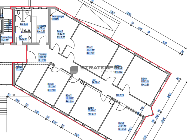 Bürofläche zur Miete provisionsfrei 250 m²<br/>Bürofläche ab 250 m²<br/>Teilbarkeit Rheinau Mannheim 68219
