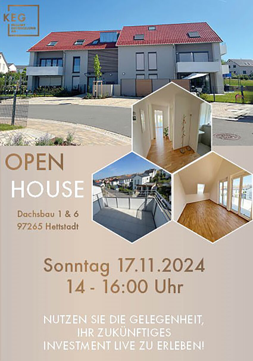 Wohnung zum Kauf provisionsfrei 511.500 € 3 Zimmer 98 m²<br/>Wohnfläche 1.<br/>Geschoss ab sofort<br/>Verfügbarkeit Hettstadt 97265