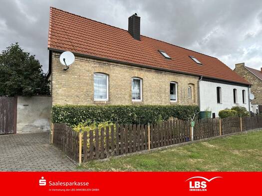 Doppelhaushälfte zum Kauf 85.000 € 4 Zimmer 90 m² 839 m² Grundstück frei ab sofort Klobikau Bad Lauchstädt 06246