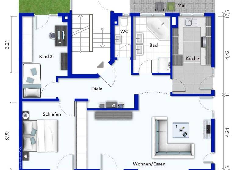 Wohnung zum Kauf 299.000 € 3 Zimmer 94 m² Nellingen Ostfildern 73760
