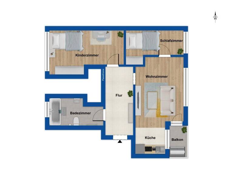 Wohnung zum Kauf 449.000 € 2,5 Zimmer 53 m² 3. Geschoss Berg am Laim München 81671