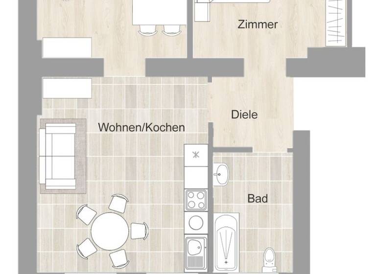 Wohnung zur Miete 610 € 2 Zimmer 56,2 m² 3. Geschoss frei ab 01.06.2026 Simsonstr. 47 Holsterhausen Essen 45147