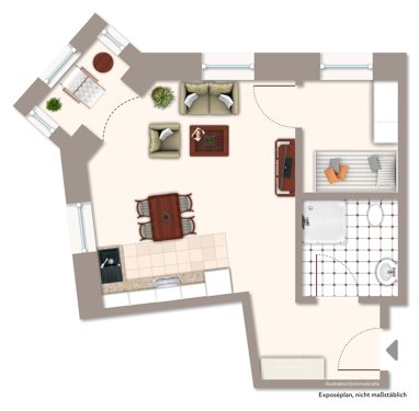 Wohnung zur Miete 488,75 € 2 Zimmer 42,5 m² frei ab sofort Flöha Flöha 09557