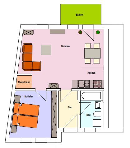 Wohnung zur Miete 305 € 2 Zimmer 50,6 m²<br/>Wohnfläche 3.<br/>Geschoss ab sofort<br/>Verfügbarkeit Louis-Braille-Straße 1 Glauchau Glauchau 08371