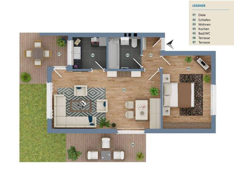 Wohnung zum Kauf 110.000 € 2 Zimmer 55 m² EG frei ab sofort Birkendorf Ühlingen-Birkendorf 79777