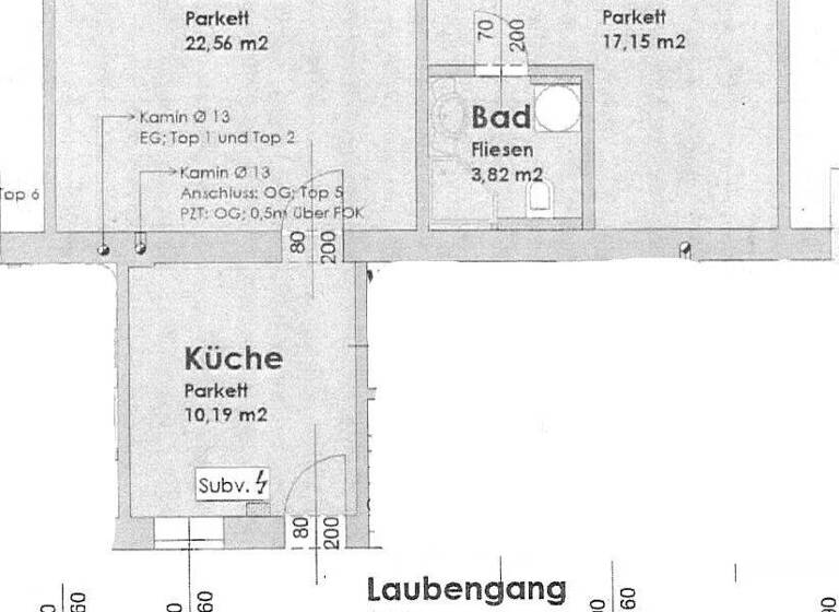 Wohnung zur Miete 476 € 2 Zimmer 53,7 m² 1. Geschoss Ternitz 2630