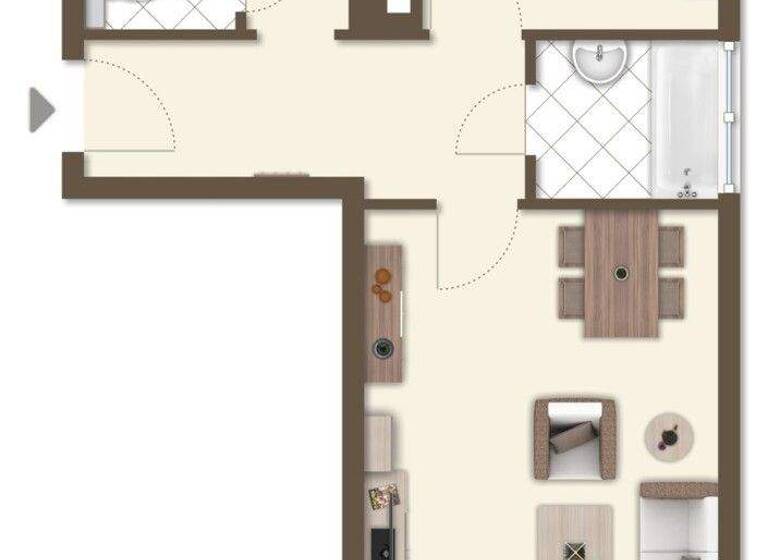 Wohnung zur Miete 490 € 2 Zimmer 59 m² EG frei ab 01.04.2026 Neufra Rottweil-Neufra 78628