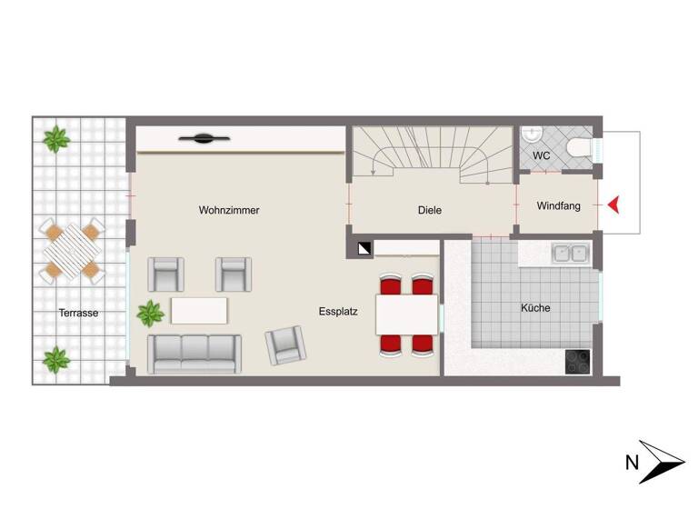 Reihenmittelhaus zum Kauf 795.000 € 5 Zimmer 116,5 m² 127 m² Grundstück frei ab sofort Thalk.Obersendl.-Forsten-Fürstenr.-Solln München 81479