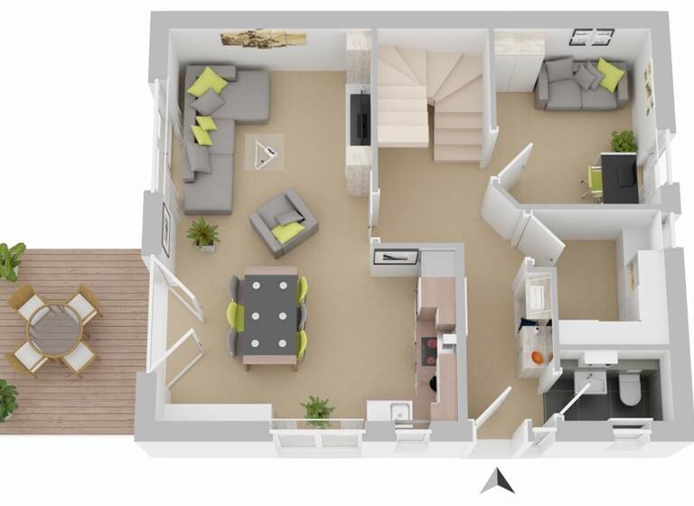 Doppelhaushälfte zum Kauf provisionsfrei 464.000 € 6 Zimmer 131 m² 254 m² Grundstück Laer 48366