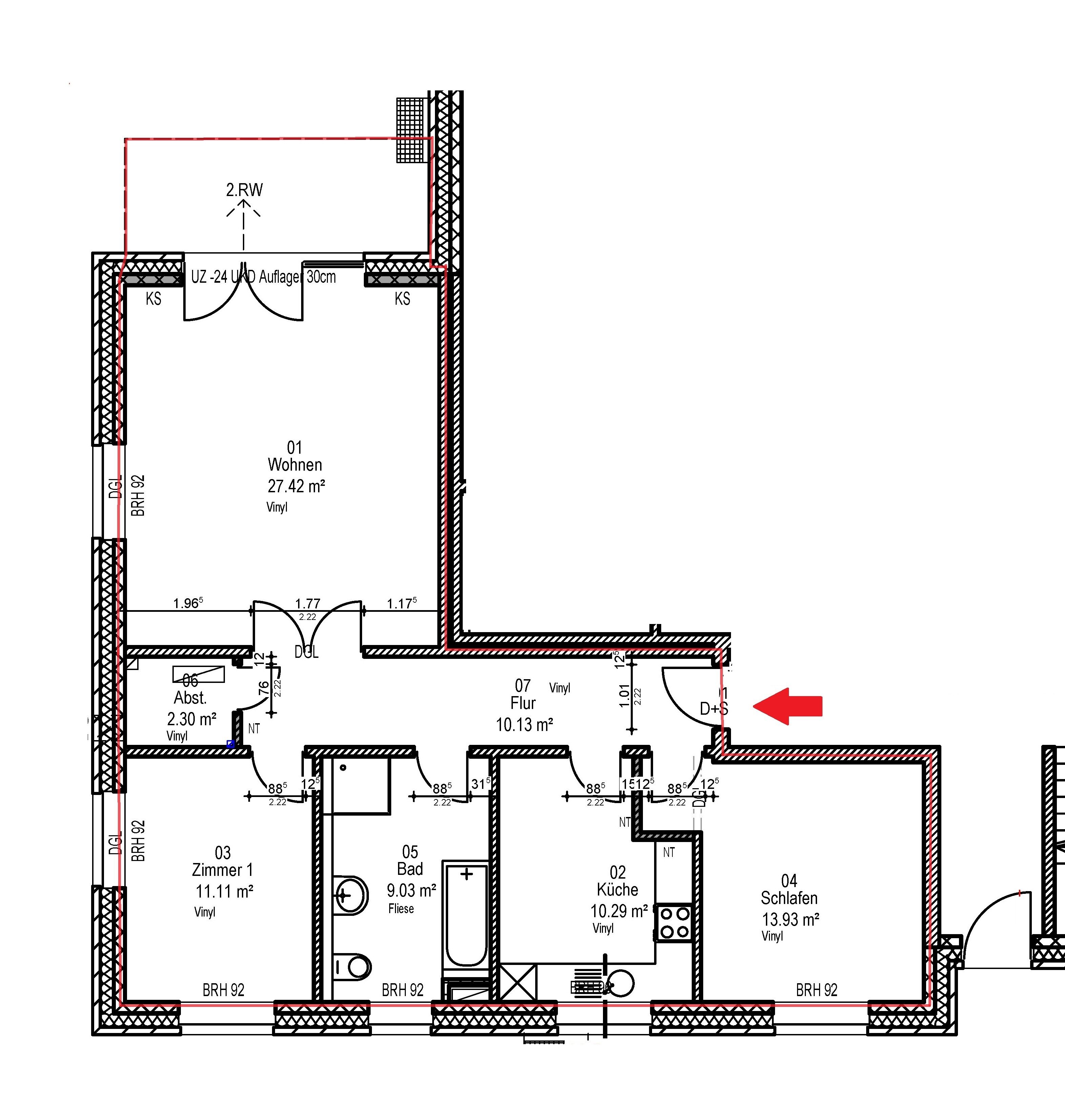 Wohnung zur Miete 1.170 € 3 Zimmer 86,7 m²<br/>Wohnfläche EG<br/>Geschoss Uetersen 25436