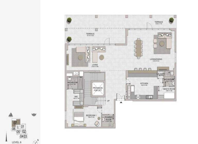 Wohnung zum Kauf - Erstbezug provisionsfrei 8.160.676 € 7 Zimmer 751,2 m² 2A Street Dubai