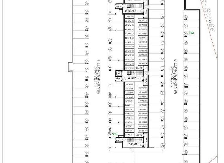Tiefgarage zur Miete 53,72 € Josef Kollmann-Straße 5-7 Baden 2500