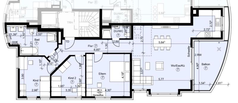 Wohnung zum Kauf provisionsfrei 739.000 € 4 Zimmer 116,7 m²<br/>Wohnfläche Jakob-Degen-Straße 48 Schorndorf - Innenstadt Schorndorf 73614