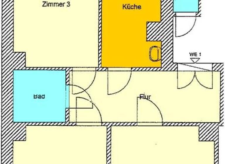 Wohnung zur Miete 748 € 3 Zimmer 77,4 m²<br/>Wohnfläche 3.<br/>Geschoss 01.06.2025<br/>Verfügbarkeit Karl-Liebknecht-Straße 95 Südvorstadt Leipzig 04275