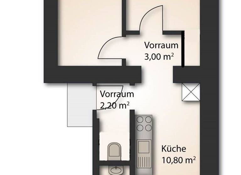 Wohnung zum Kauf 135.000 € 2 Zimmer 43 m² 1. Geschoss Viktringer Vorstadt Klagenfurt 9020