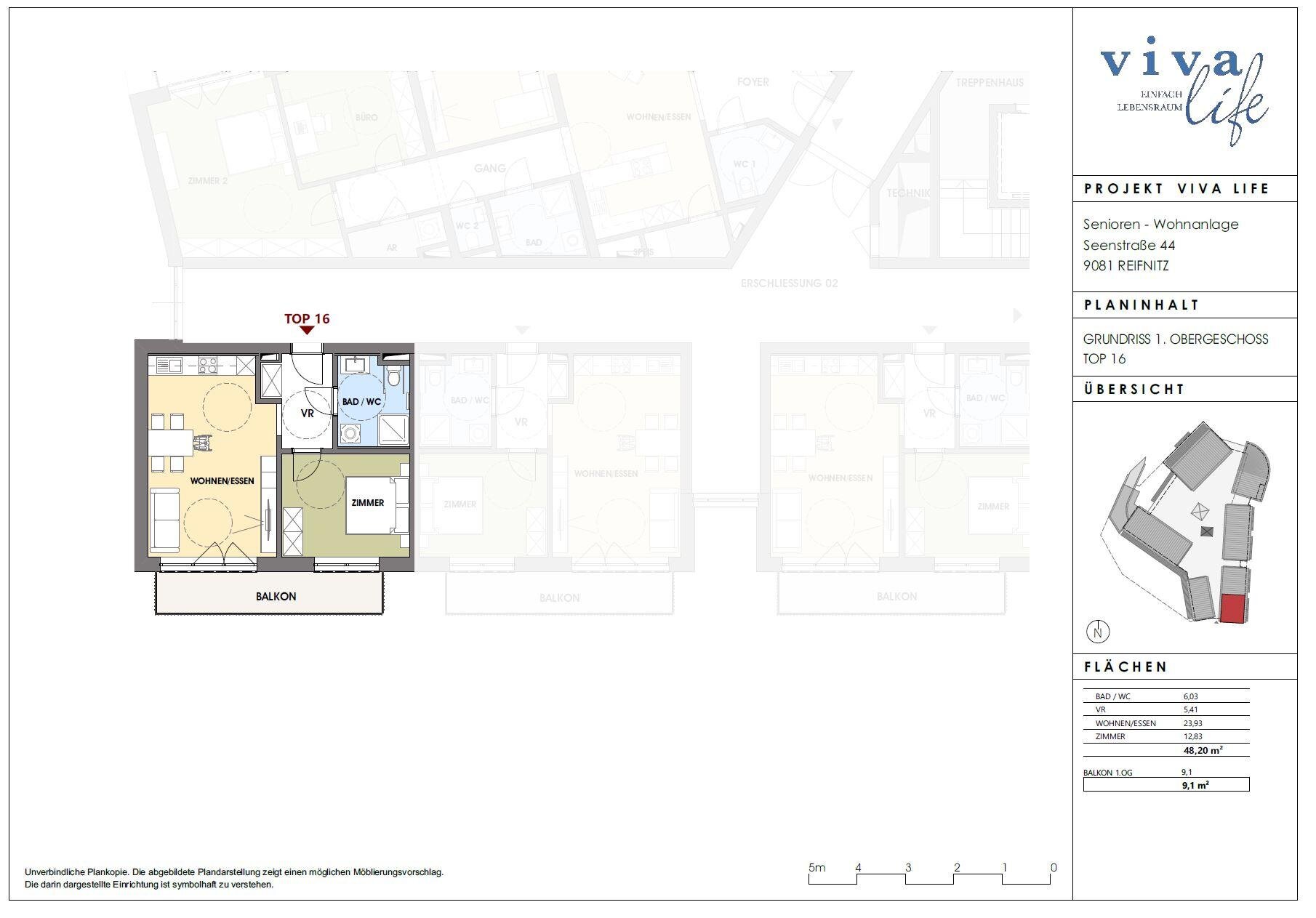 Studio zum Kauf provisionsfrei 306.700 € 2 Zimmer 48,2 m²<br/>Wohnfläche Reifnitz 9081