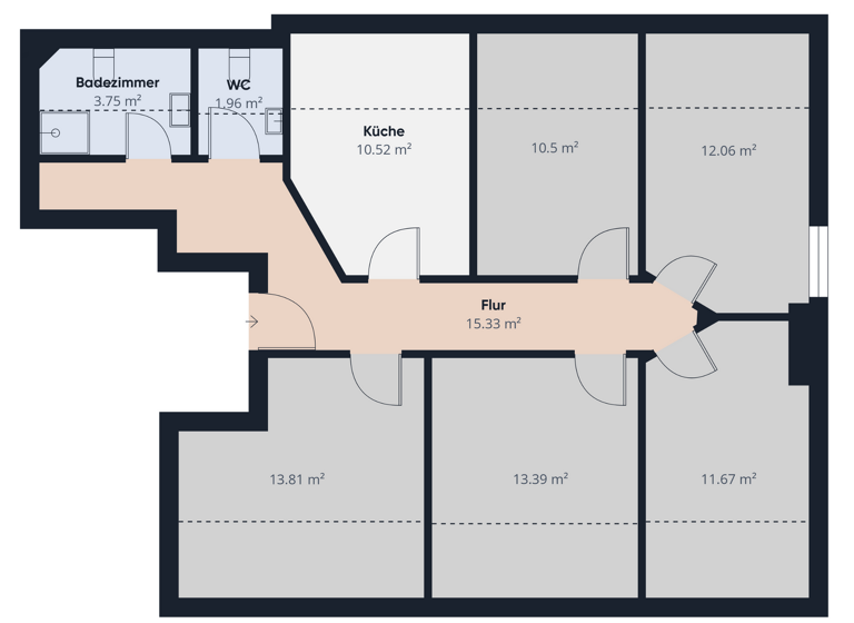 Wohnung zum Kauf 319.990 € 5 Zimmer 102 m² 2. Geschoss Bühl Offenburg 77652