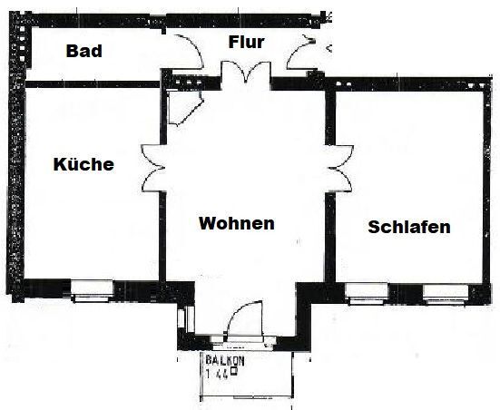 Wohnung zur Miete 375 € 2 Zimmer 74 m²<br/>Wohnfläche 3.<br/>Geschoss ab sofort<br/>Verfügbarkeit Wielandstr. 16 Südstadt Görlitz 02826