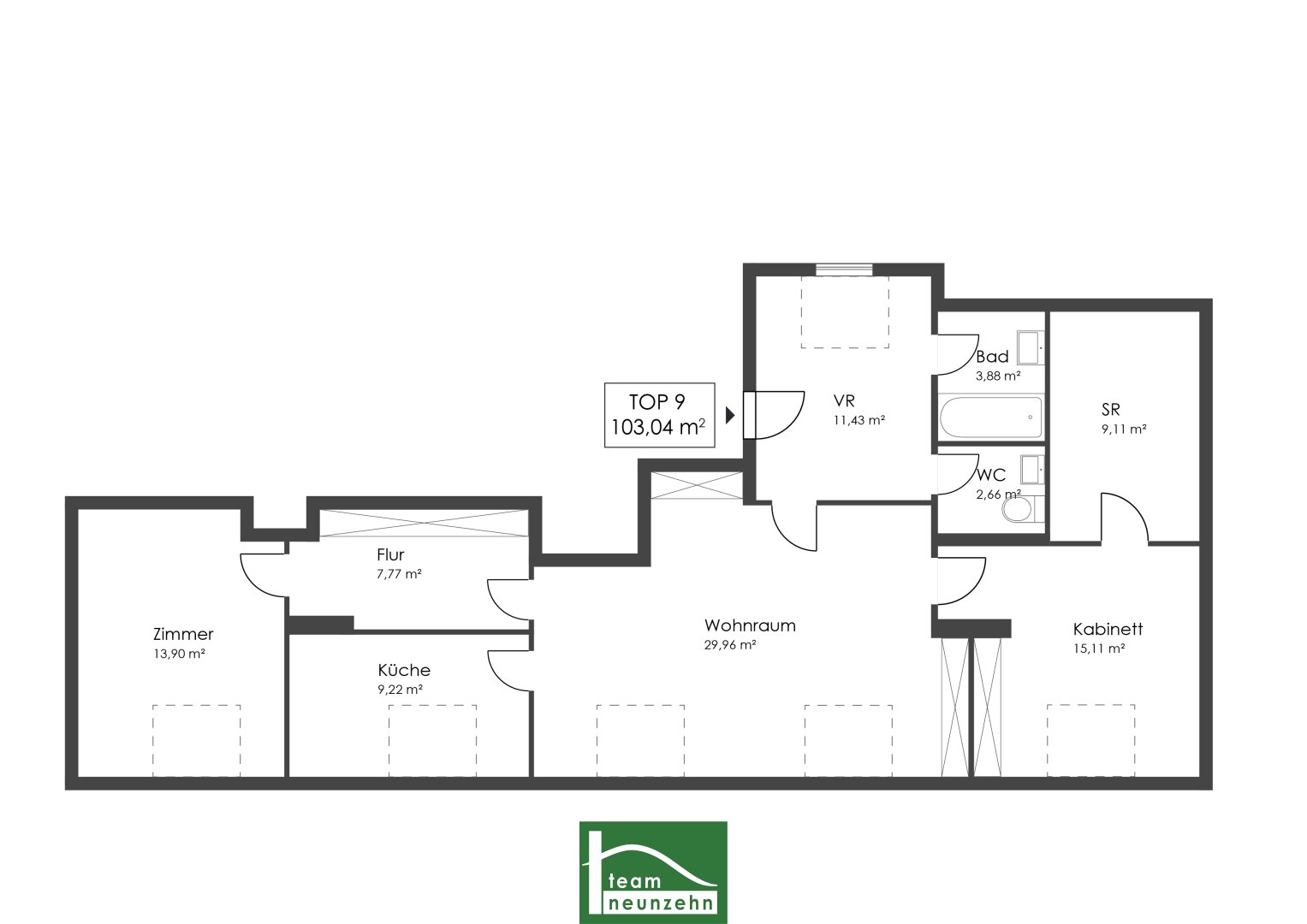 Wohnung zum Kauf 399.001 € 4,5 Zimmer 103,4 m²<br/>Wohnfläche 4.<br/>Geschoss Eipeldauer Straße 38 Wien,Donaustadt 1220