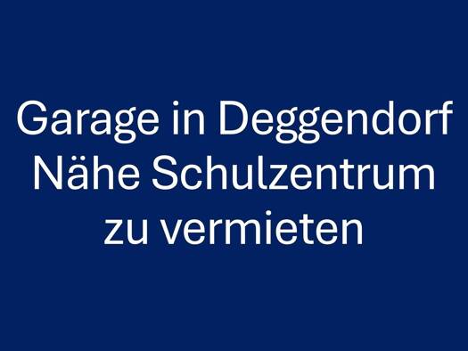 Garage zur Miete provisionsfrei 65 € Deggendorf Deggendorf 94469