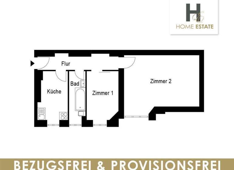 Wohnung zum Kauf provisionsfrei 300.000 € 3 Zimmer 60 m² 1. Geschoss frei ab sofort Koburger Straße 14 Schöneberg Berlin 10825