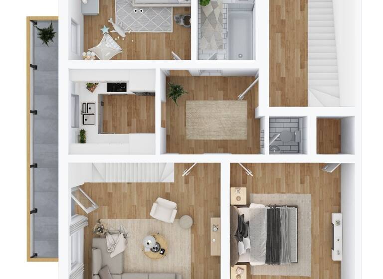 Maisonette zum Kauf 270.300 € 3 Zimmer 89 m²<br/>Wohnfläche Dachgeschoss, 1.<br/>Geschoss Wilhelmshöh 22 Kersbach Forchheim 91301