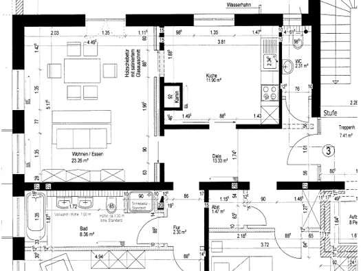 Terrassenwohnung zur Miete 950 € 3 Zimmer 108 m² Geschoss 3/4 frei ab 01.05.2026 Nordstadt Offenburg 77652