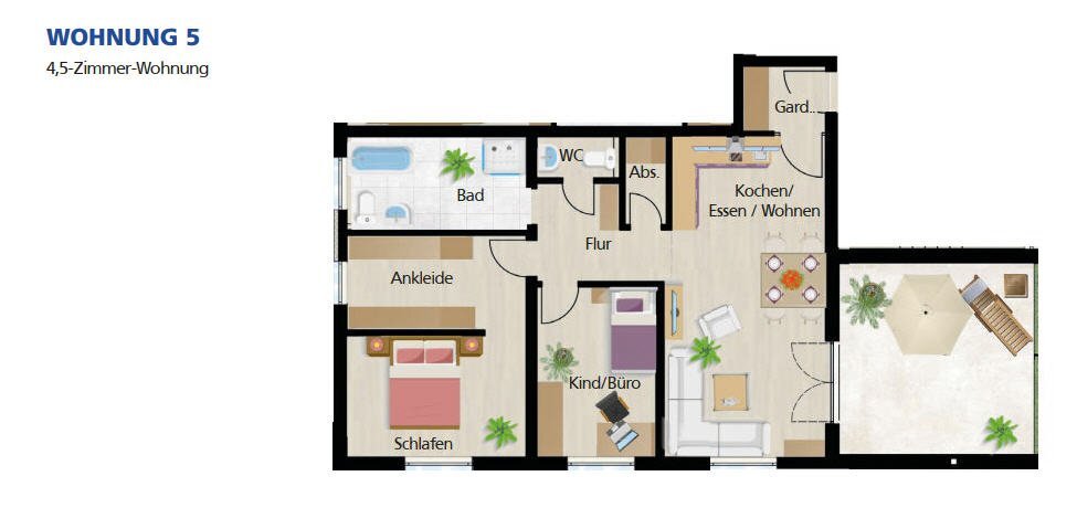 Wohnung zum Kauf 4,5 Zimmer 99,1 m²<br/>Wohnfläche Münster Creglingen 97993