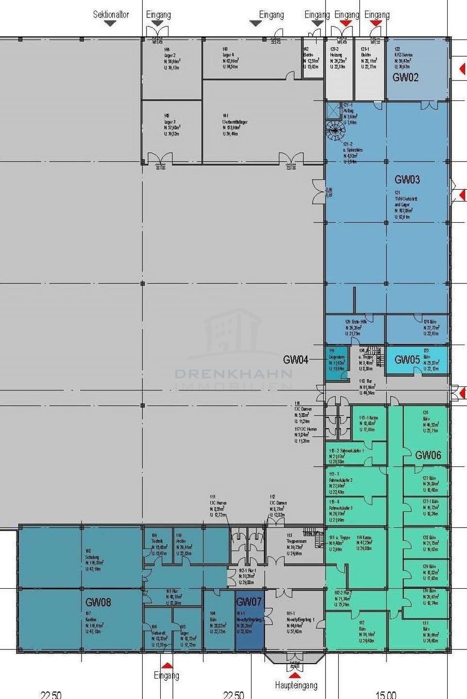 Büro-/Praxisfläche zur Miete 3,50 € 2.187 m²<br/>Bürofläche Ziesendorf Ziesendorf 18059