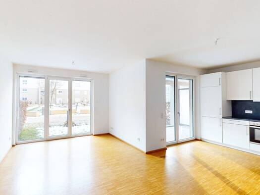 Wohnung zur Miete 1.180 € 2 Zimmer 61,7 m² 1. Geschoss Lyoner Straße 52 Schwanheim Frankfurt am Main 60528