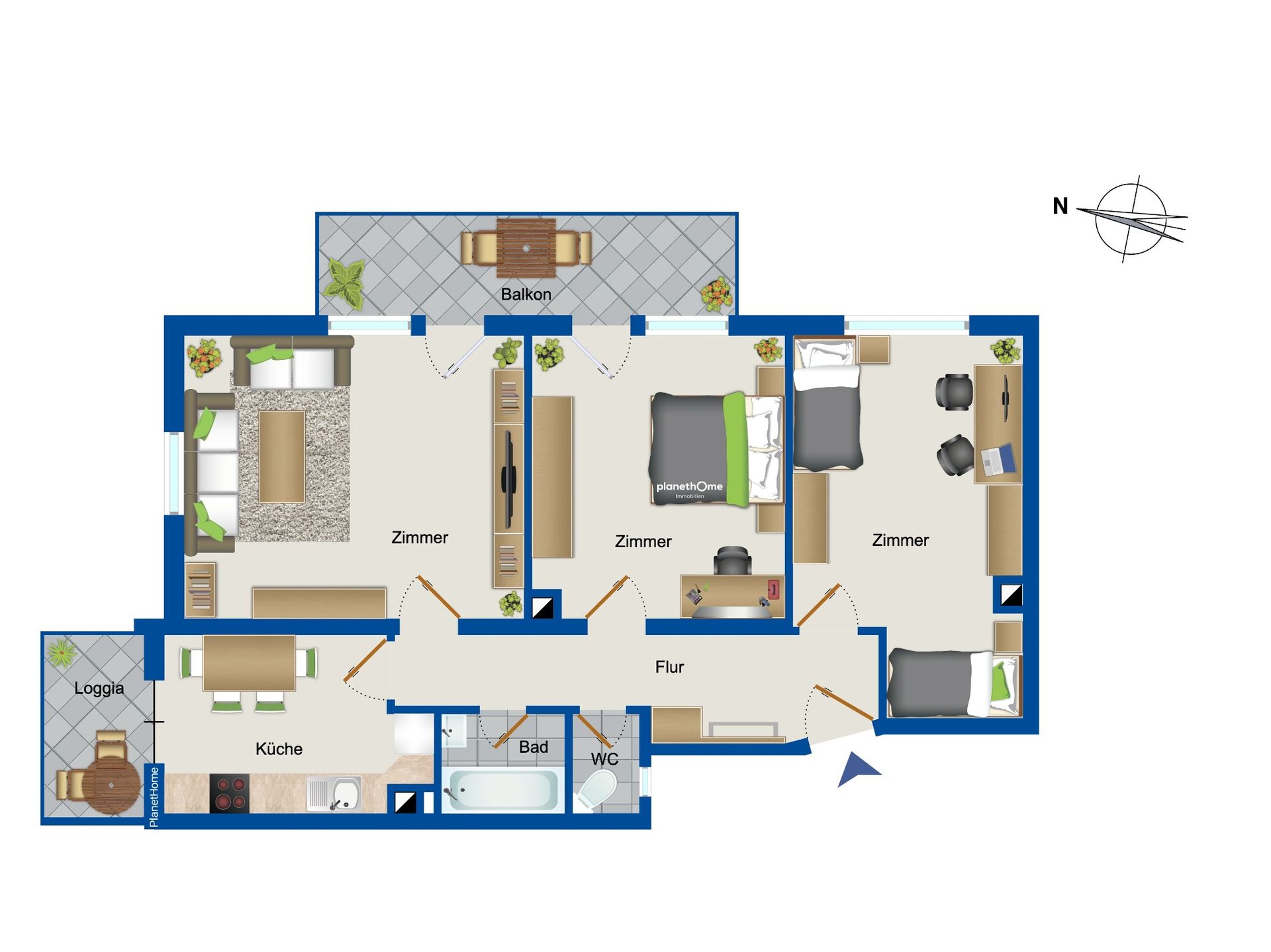 Wohnung zum Kauf 245.000 € 3 Zimmer 83,6 m²<br/>Wohnfläche EG<br/>Geschoss Hohentwiel - Gewerbeschule 24 Singen (Hohentwiel) 78224