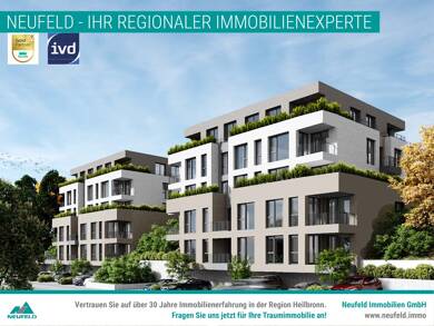 Wohnung zur Miete - Neubau 965 € 2 Zimmer 60,1 m² frei ab 01.08.2025 Degmarner Str. 15 Oedheim Oedheim 74229