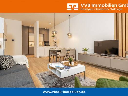 Wohnung zum Kauf - Erstbezug provisionsfrei 365.000 € 3 Zimmer 97 m² frei ab sofort Bramsche 49565