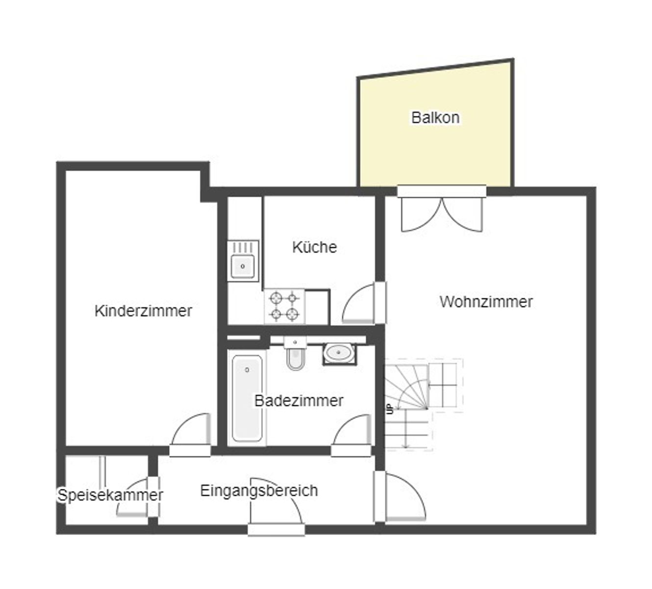 Wohnung zum Kauf 210.000 € 3 Zimmer 58,9 m²<br/>Wohnfläche 4.<br/>Geschoss Plattenwald Bad Friedrichshall 74177