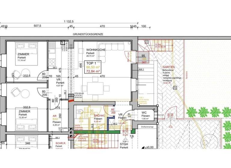 Wohnung zum Kauf 469.900 € 3 Zimmer 72,8 m² Draschestraße Wien 1230