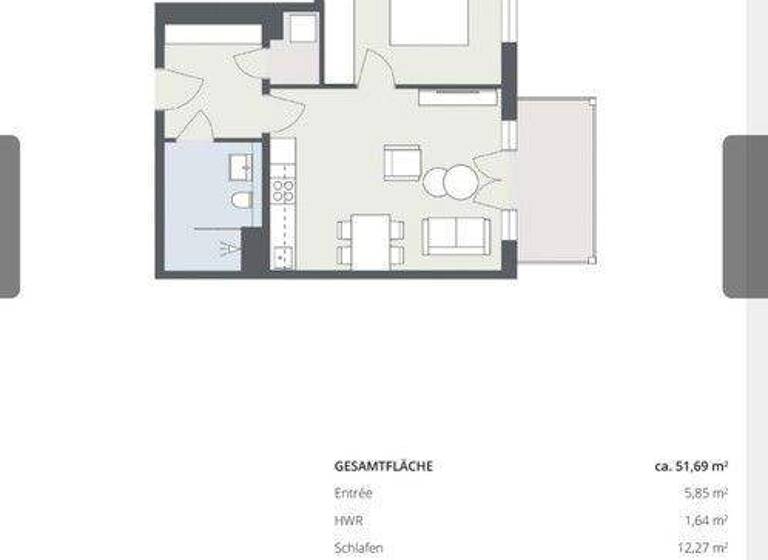 Wohnung zur Miete - Erstbezug 728 € 2 Zimmer 52 m² EG Locher Straße 21 Wald Solingen 42719