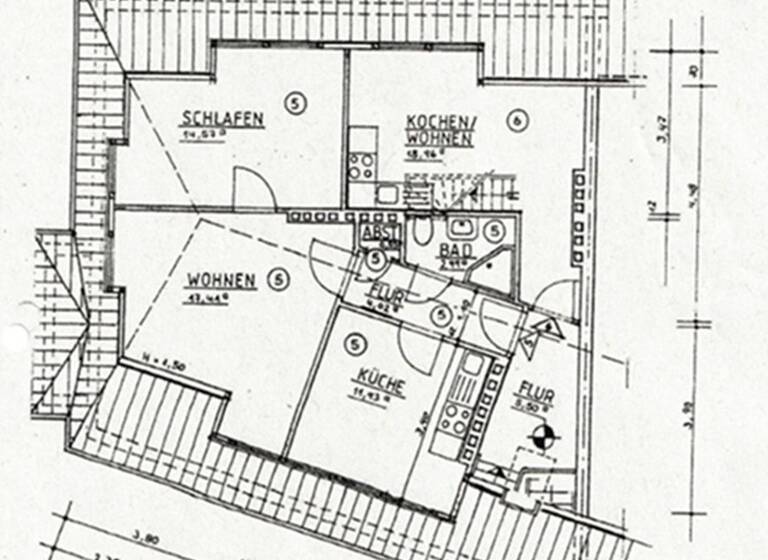 Wohnung zum Kauf 143.000 € 2 Zimmer 52 m² 3. Geschoss Woltmershausen Bremen 28197