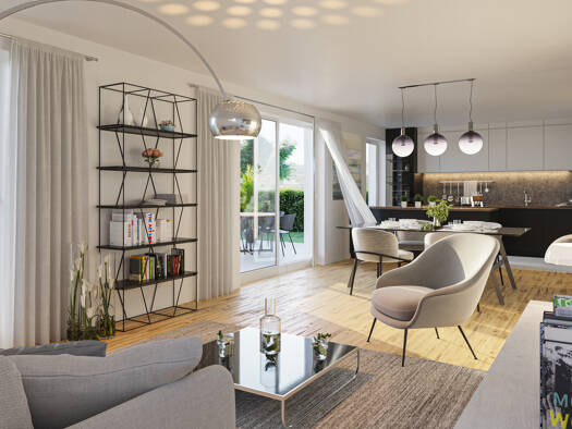 Terrassenwohnung zum Kauf - Neubau provisionsfrei 605.000 € 5 Zimmer 129,5 m² 1. Geschoss Herber-Belser-Ring Hochstadt Maintal 63477