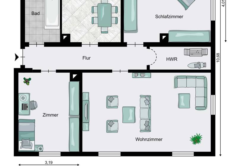 Wohnung zum Kauf 265.000 € 3,5 Zimmer 96 m²<br/>Wohnfläche Neuenburg Neuenburg 79395