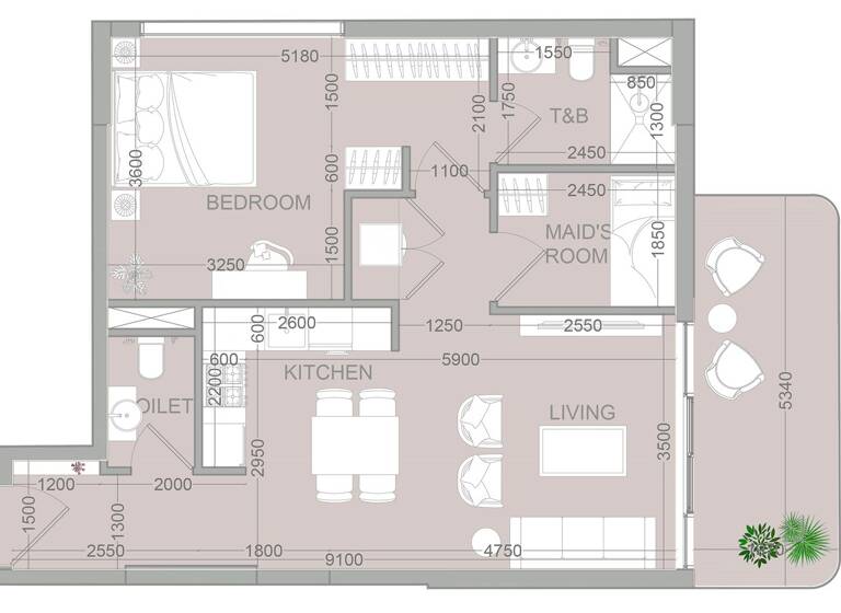 Wohnung zum Kauf provisionsfrei 309.368 € 2,5 Zimmer 72,9 m² Dubai 00000