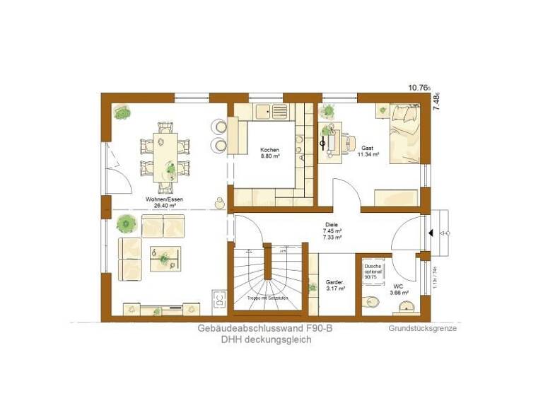 Doppelhaushälfte zum Kauf 502.000 € 4 Zimmer 122 m² 375 m² Grundstück Gospoldshofen Bad Wurzach 088410 00
