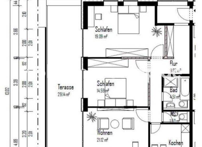 Studio zur Miete Tauschwohnung 1.350 € 3 Zimmer 89 m² 1. Geschoss Junkersdorf Köln 50858