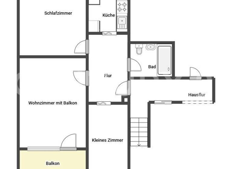 Wohnung zum Kauf 178.000 € 3 Zimmer 70 m²<br/>Wohnfläche 2.<br/>Geschoss ab sofort<br/>Verfügbarkeit Neuer Weg 95 Stadtgebiet Wolfenbüttel 38302