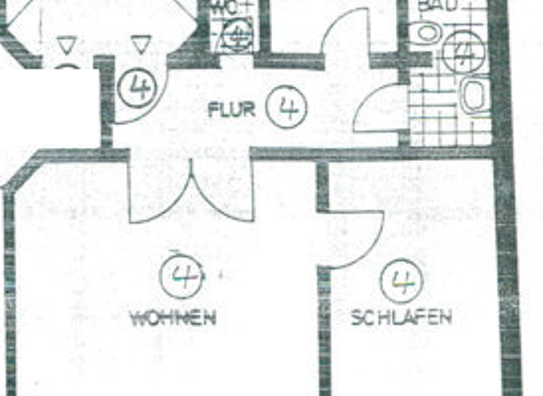 Wohnung zur Miete 800 € 2 Zimmer 63 m² 1. Geschoss frei ab sofort I7,15 Quadrate Mannheim 68159