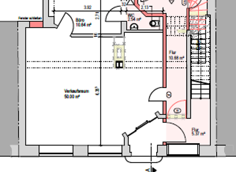 Verkaufsfläche zur Miete provisionsfrei 63,2 m² Verkaufsfläche Karlstr. 1 Ansbach 91522
