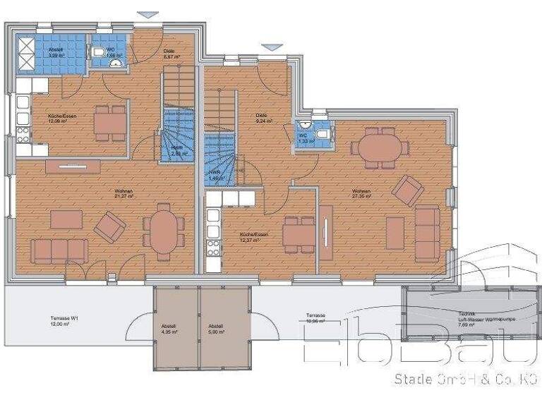 Mehrfamilienhaus zum Kauf 479.900 € 4 Zimmer 105,6 m² 178,5 m² Grundstück Litenweg 17b Haddorf Stade 21683