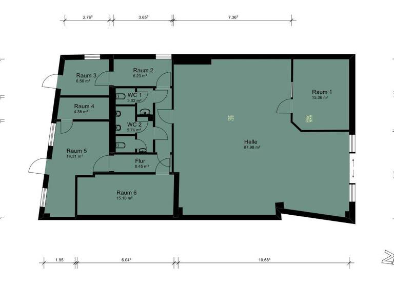 Mehrfamilienhaus zum Kauf 895.000 € 18 Zimmer 352,3 m² 967 m² Grundstück Hemelingen Bremen 28309