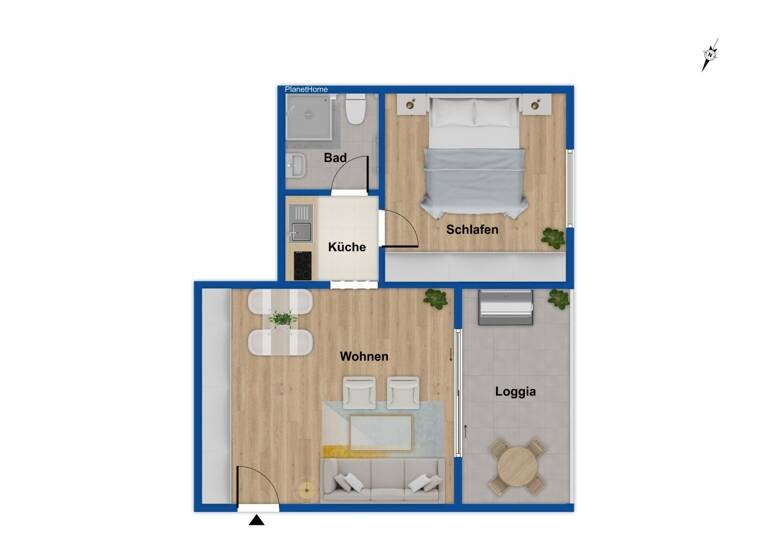 Wohnung zum Kauf provisionsfrei 82.000 € 2 Zimmer 41 m²<br/>Wohnfläche 1.<br/>Geschoss Hiltrop Bochum 44805