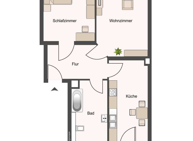 Wohnung zum Kauf 162.000 € 2 Zimmer 65 m²<br/>Wohnfläche 1.<br/>Geschoss Dölitz-Dösen Leipzig 04279