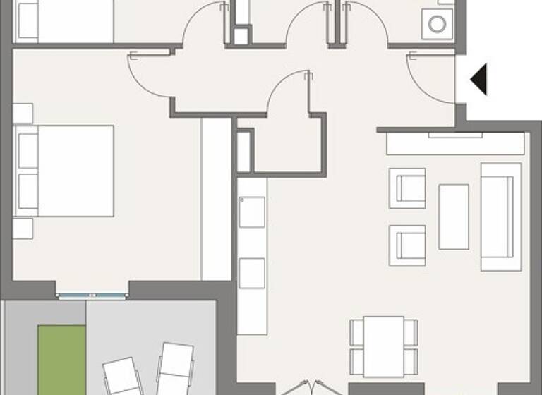 Penthouse zur Miete - Neubau 1.960 € 3 Zimmer 92,7 m²<br/>Wohnfläche 7.<br/>Geschoss 16.07.2025<br/>Verfügbarkeit Mathilde-Maier-Straße 4 Gallus Frankfurt-Gallus 60326